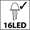 w komplecie: �r�d�o �wiat�a 16 led