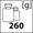 waga 260g