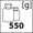 waga 550g