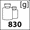 waga 830g