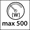 moc max 500W moc max 500W