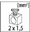 zacisk 2 x 1,5  mm2